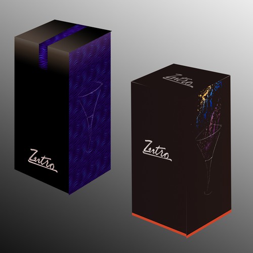 Packaging concept for cocktail shaker box