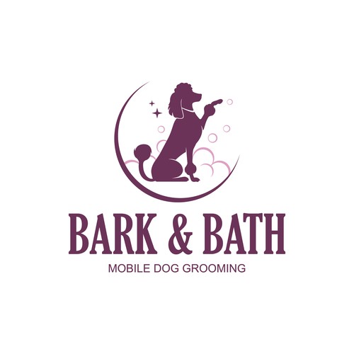 Mobile Dog Grooming Logo Design