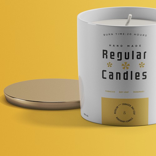 candle label design