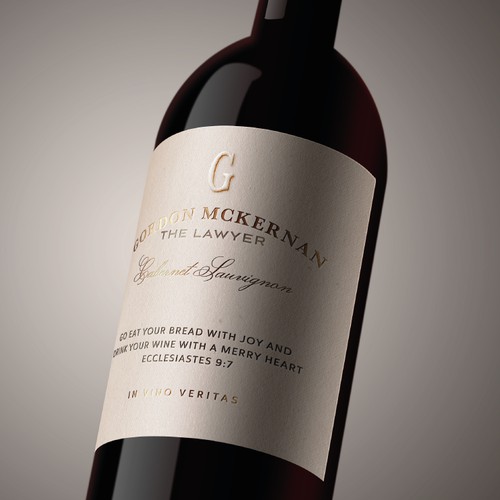 luxury wine label