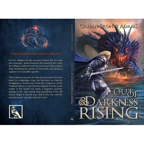 Bold, Imaginative, Eye-Catching cover for new, YA epic fantasy "Out of Darkness Rising"