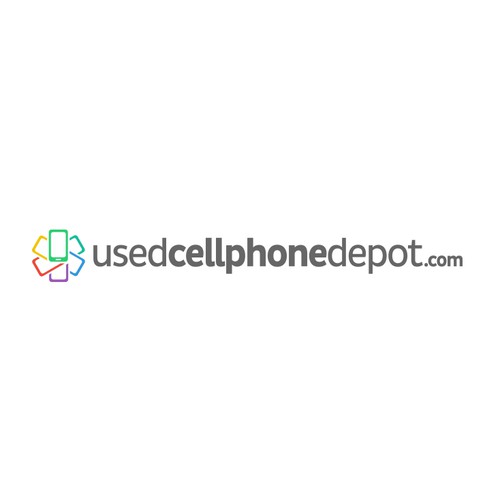 Usedcellphonedepot.com Logo Design Clean and Fun!!