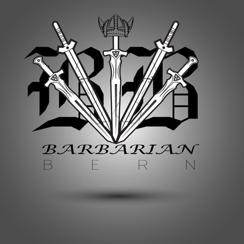 Logo concept for barbarian workout