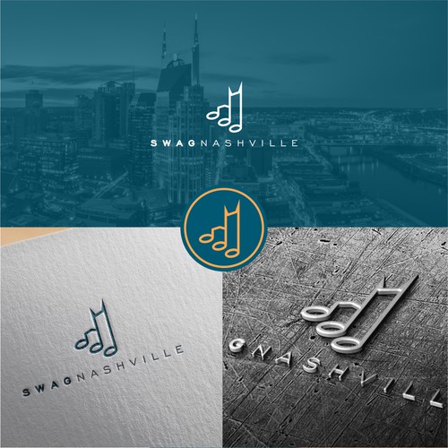 A logo for Music City SwagNashville