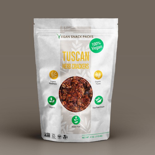 Fully Designed Vegan Snack Bags