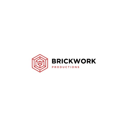 Symmetric logo for BRICKWORK PRODUCTIONS