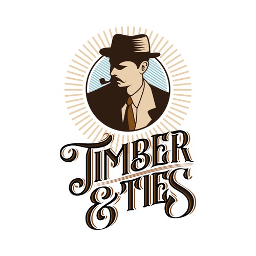 Logo design for "Timber & Ties"