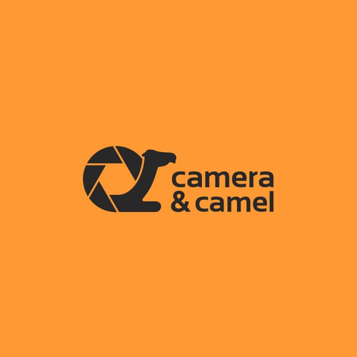 Camera & Camel logo for travel and photography