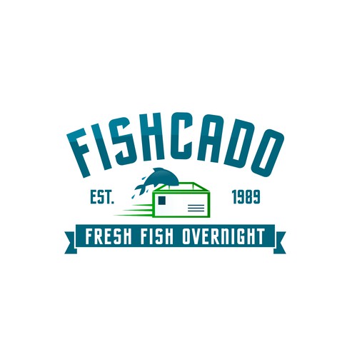 Logo for a fresh fish delivery company