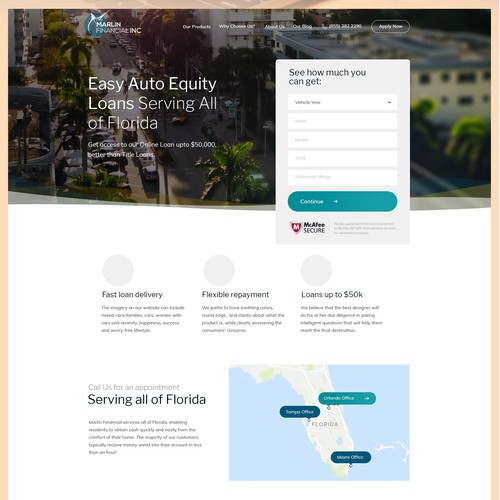 Marlin Financial Website Redesign