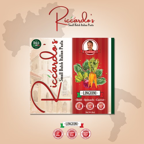 Label for Pasta Package.
