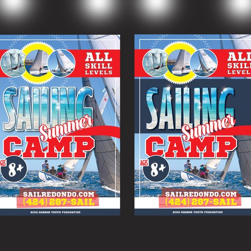 Flyer for sailing summer camp