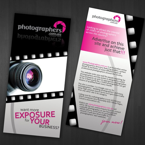 Simple, Clean Two-Sided DL Flyer - Photography Related