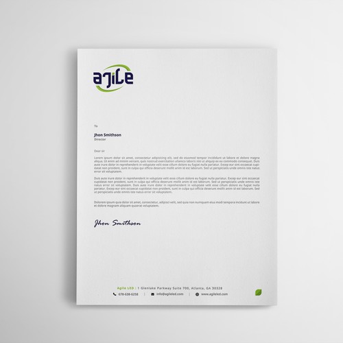 Modern and Professional Letterhead