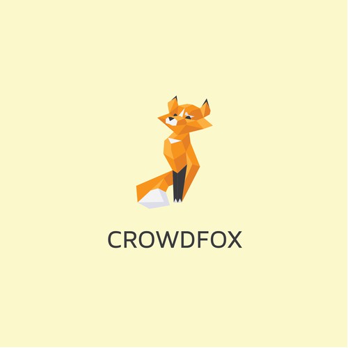 Abstract Fox Mascot Character Design