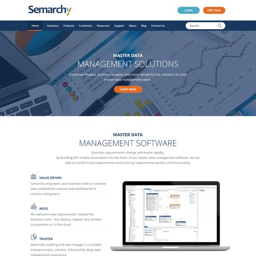 semarchy website redesign