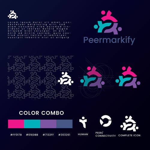 Peermarkify Logo design