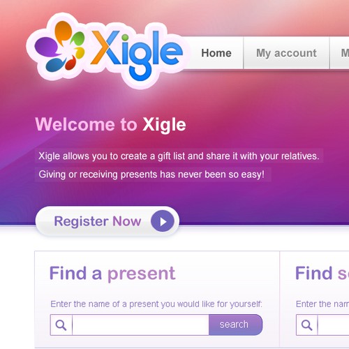 XIGLE - social network website design