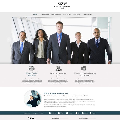 Website Design for a VC Firm