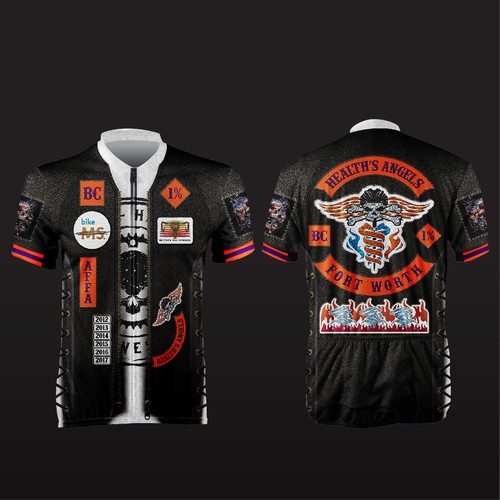 HEALT'S ANGELS cycling jersey