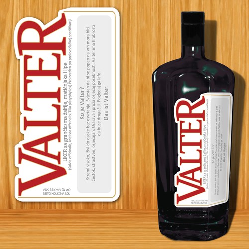 Valter label design