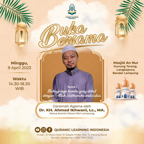 Islamic learning activity flyer design