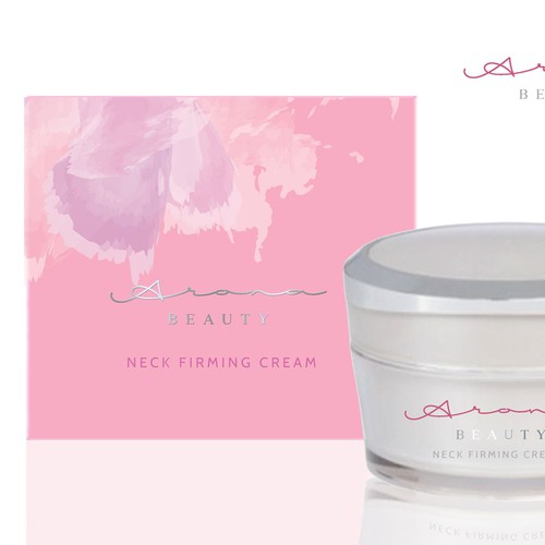 feminine cosmetic packaging and logo