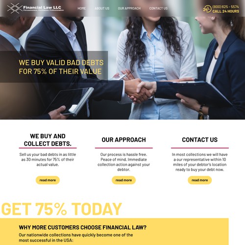 Financial Law Website Design