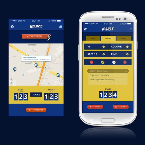 Design a mobile app for sport climbing!