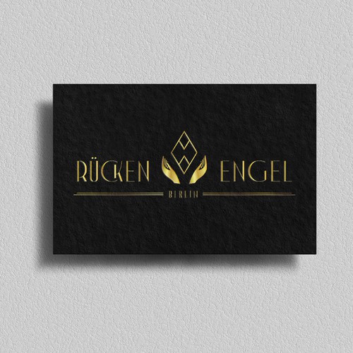 Art Deco style logo for Rücken Engel