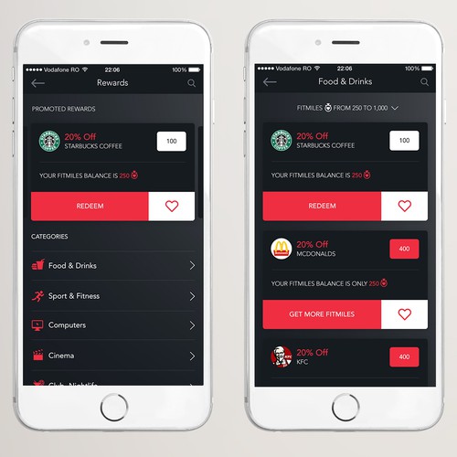 IOS Fitness Application Design