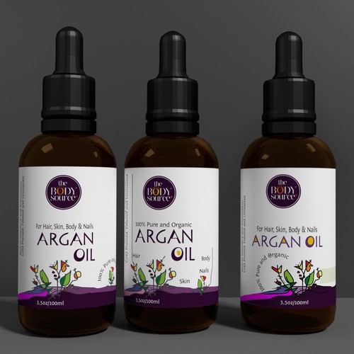 CLEAN and MINIMAL Label for a LUXURIOUS Cosmetics Bottle.