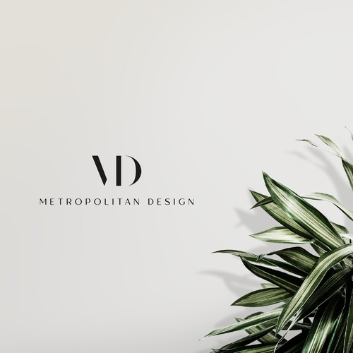 Luxury, sophisticated and minimalist logo design for an interior design studio.