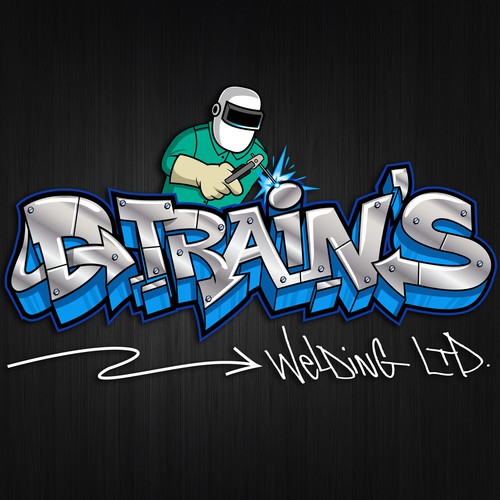 Create a graffiti masterpiece for dtrains welding