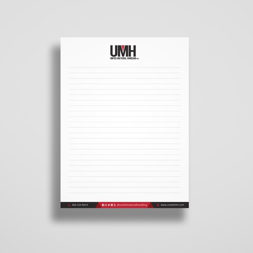 Notepad Design For United Material Handing