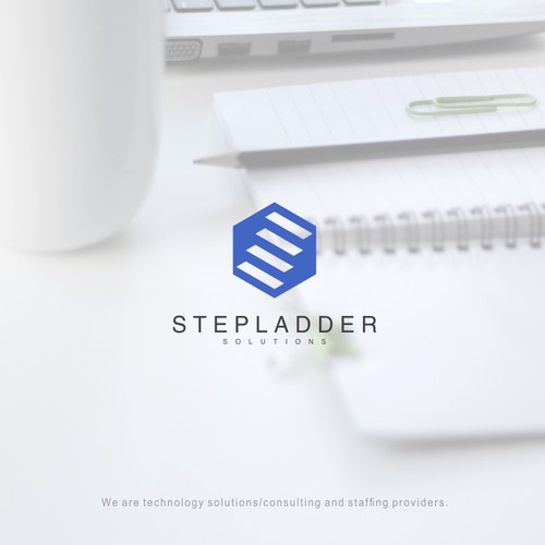 logo concept for stepladder solutions