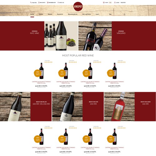 FOOD AND DRINK WEB DESIGN PROJECT