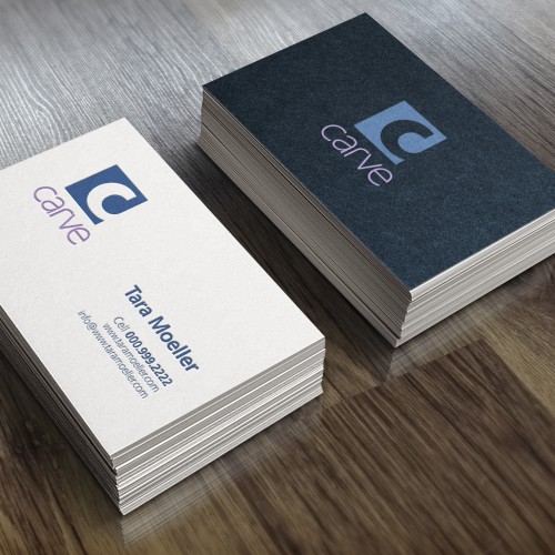 Create the next logo and business card for Carve 