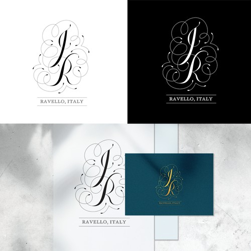 Wedding initials logo