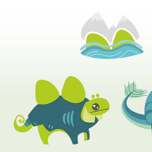 Create three characters for a children's book: Dad, kid & lake monster (think Ugly Doll, Olivia Pig)
