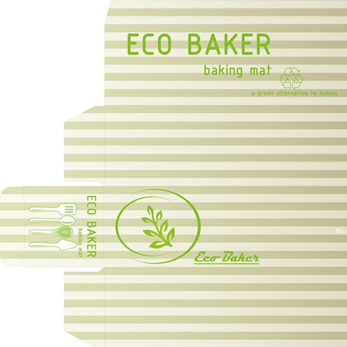 Vibrant box design for baking mat