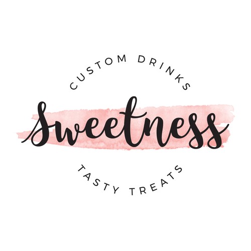 Elegant logo for a beverage and treats shop