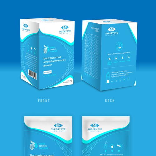 Packaging design for dry eye vitamin