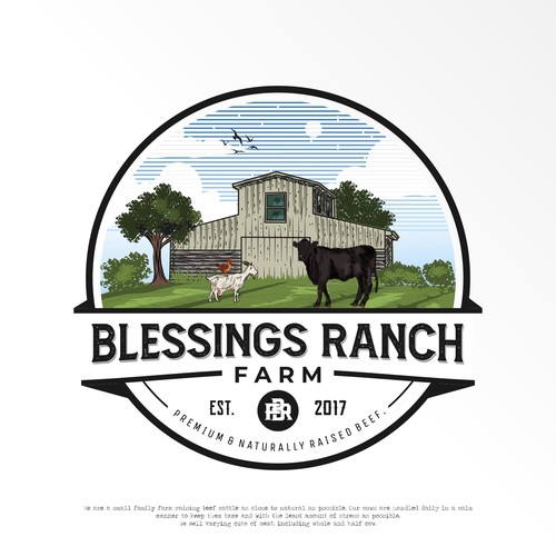 Farm Logo Concept for Blessings Ranch 