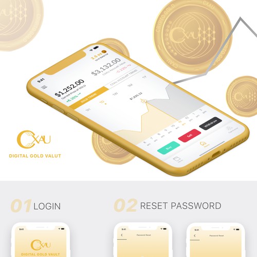UI for Cryptocurrency App 