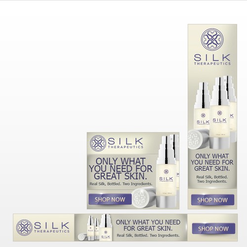 Luxury Silk Skincare Banner Ad