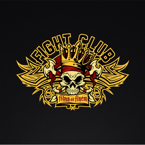 Skull with crown logo