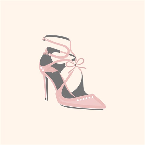 high heels  women's shoes with nice and neat sketches