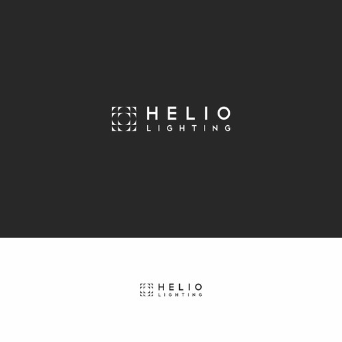 Helio Lighting logo design