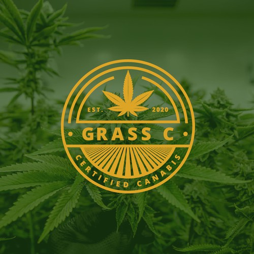 Badge logo for cannabis farm